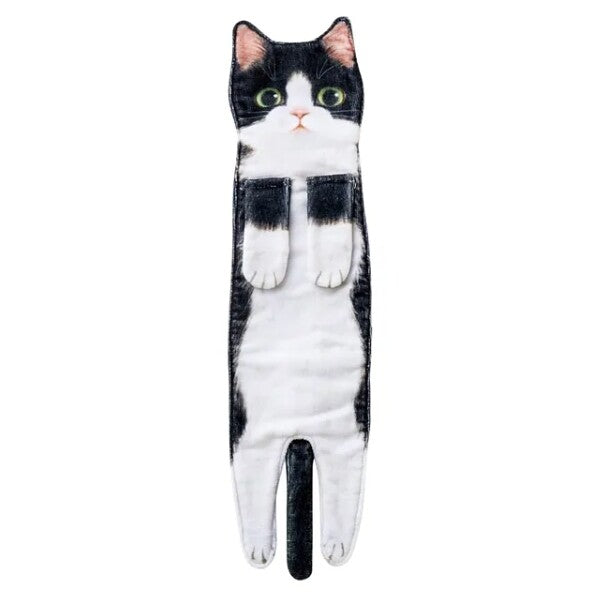 Funny Cat Hand Towel